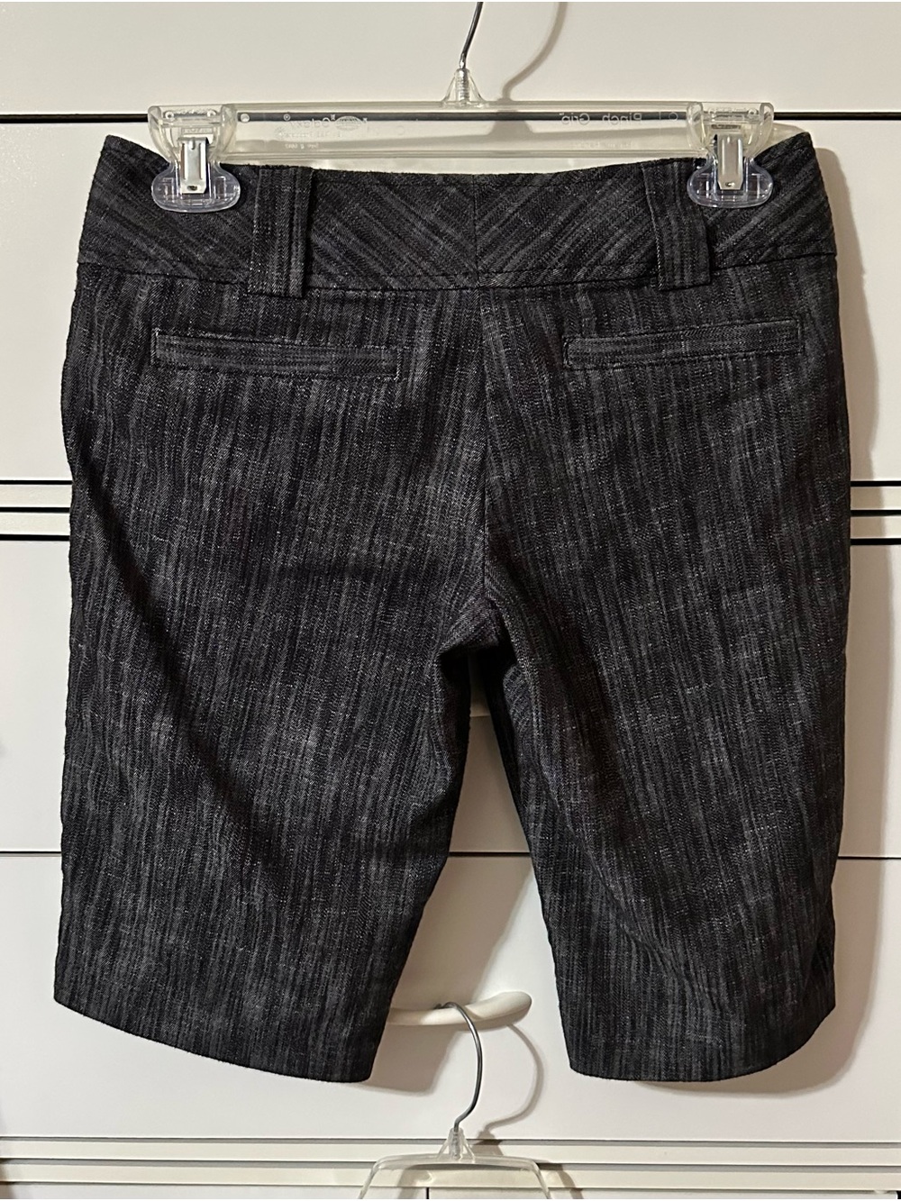 Charlotte Russe Black Textured Bermuda Shorts - Picture 2 of 11